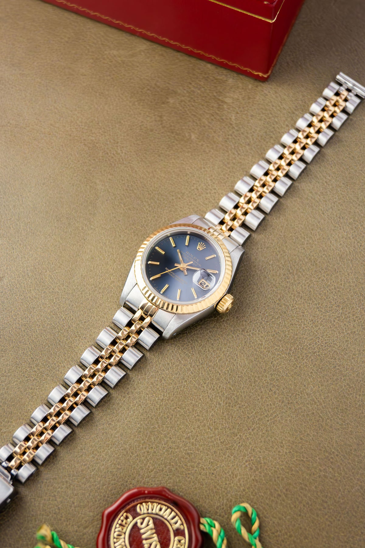 Rolex Oyster Perpetual Datejust 26 Ref. 69173 | Jubilee Bracelet | Fluted Bezel | Blue Dial | 1988