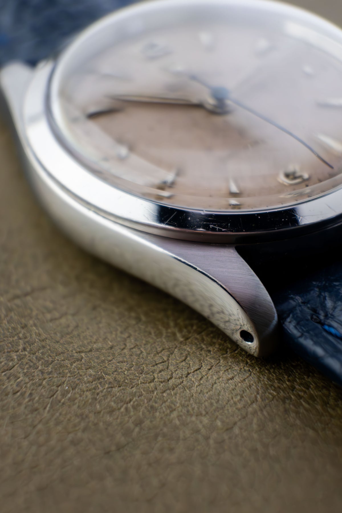 Rolex Oyster Royal 32 Ref. 6244 | Blue Leather Strap | Patina Swiss Dial | Numeral & Nipple Hour Marks | 1952