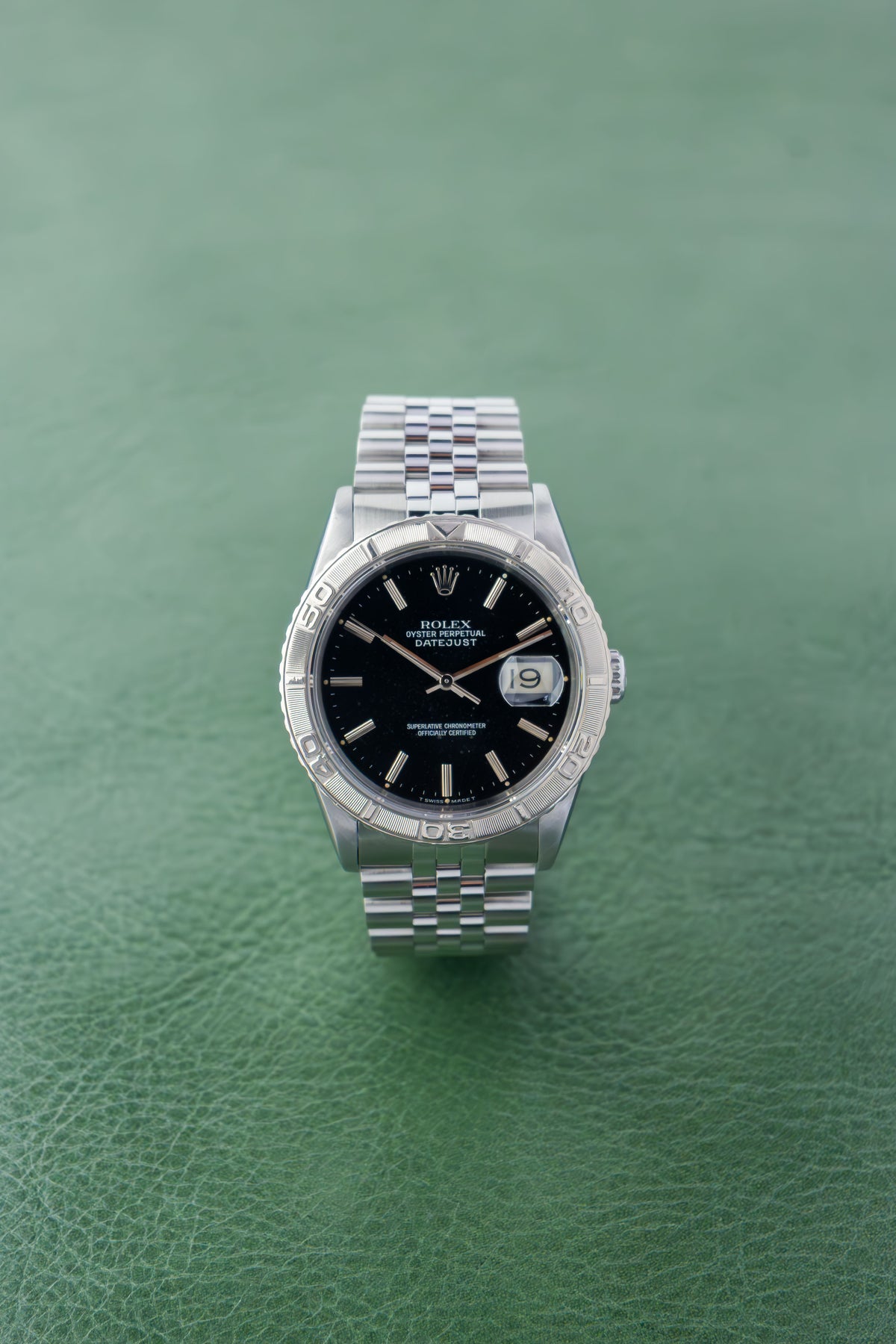 Rolex Datejust 36 Ref.16264 | Jubilee Bracelet | Turn O Graph Bezel | 1991 | Black Patina Dial | Caliber 3135