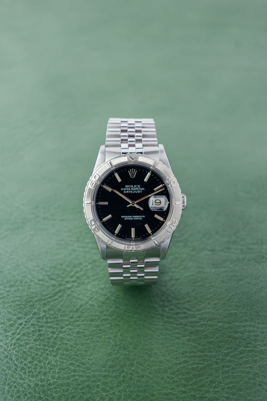 Rolex Datejust 36 Ref.16264 | Jubilee Bracelet | Turn O Graph Bezel | 1991 | Black Patina Dial | Caliber 3135