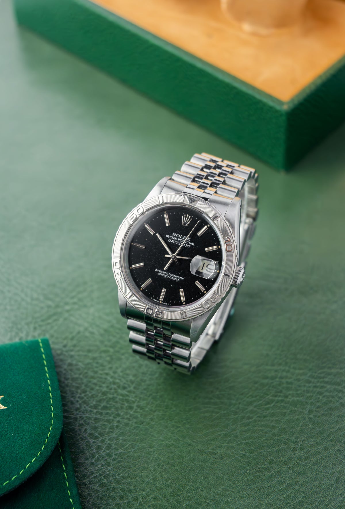Rolex Datejust 36 Ref.16264 | Jubilee Bracelet | Turn O Graph Bezel | 1991 | Black Patina Dial | Caliber 3135