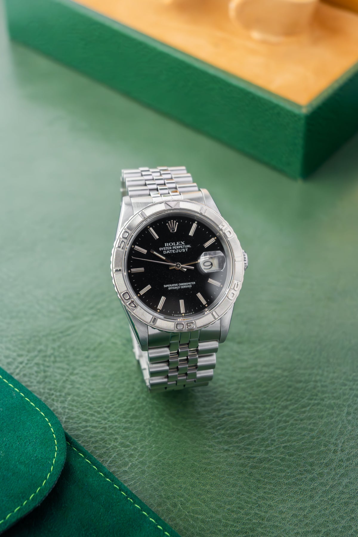 Rolex Datejust 36 Ref.16264 | Jubilee Bracelet | Turn O Graph Bezel | 1991 | Black Patina Dial | Caliber 3135