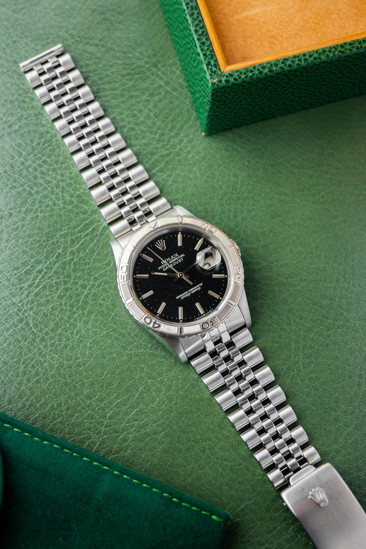Rolex Datejust 36 Ref.16264 | Jubilee Bracelet | Turn O Graph Bezel | 1991 | Black Patina Dial | Caliber 3135