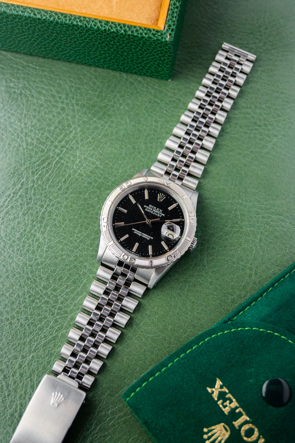 Rolex Datejust 36 Ref.16264 | Jubilee Bracelet | Turn O Graph Bezel | 1991 | Black Patina Dial | Caliber 3135