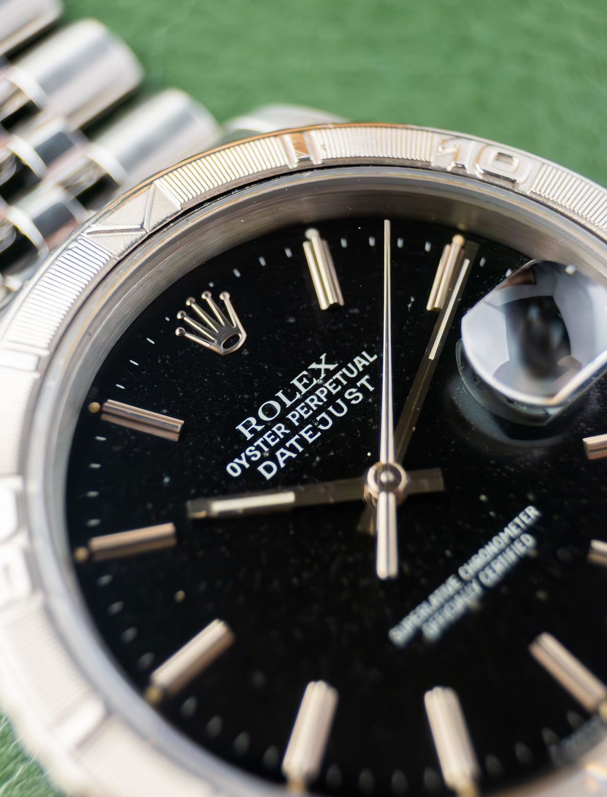 Rolex Datejust 36 Ref.16264 | Jubilee Bracelet | Turn O Graph Bezel | 1991 | Black Patina Dial | Caliber 3135