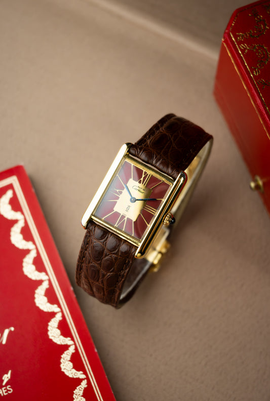 Cartier Tank 'Burgundy'