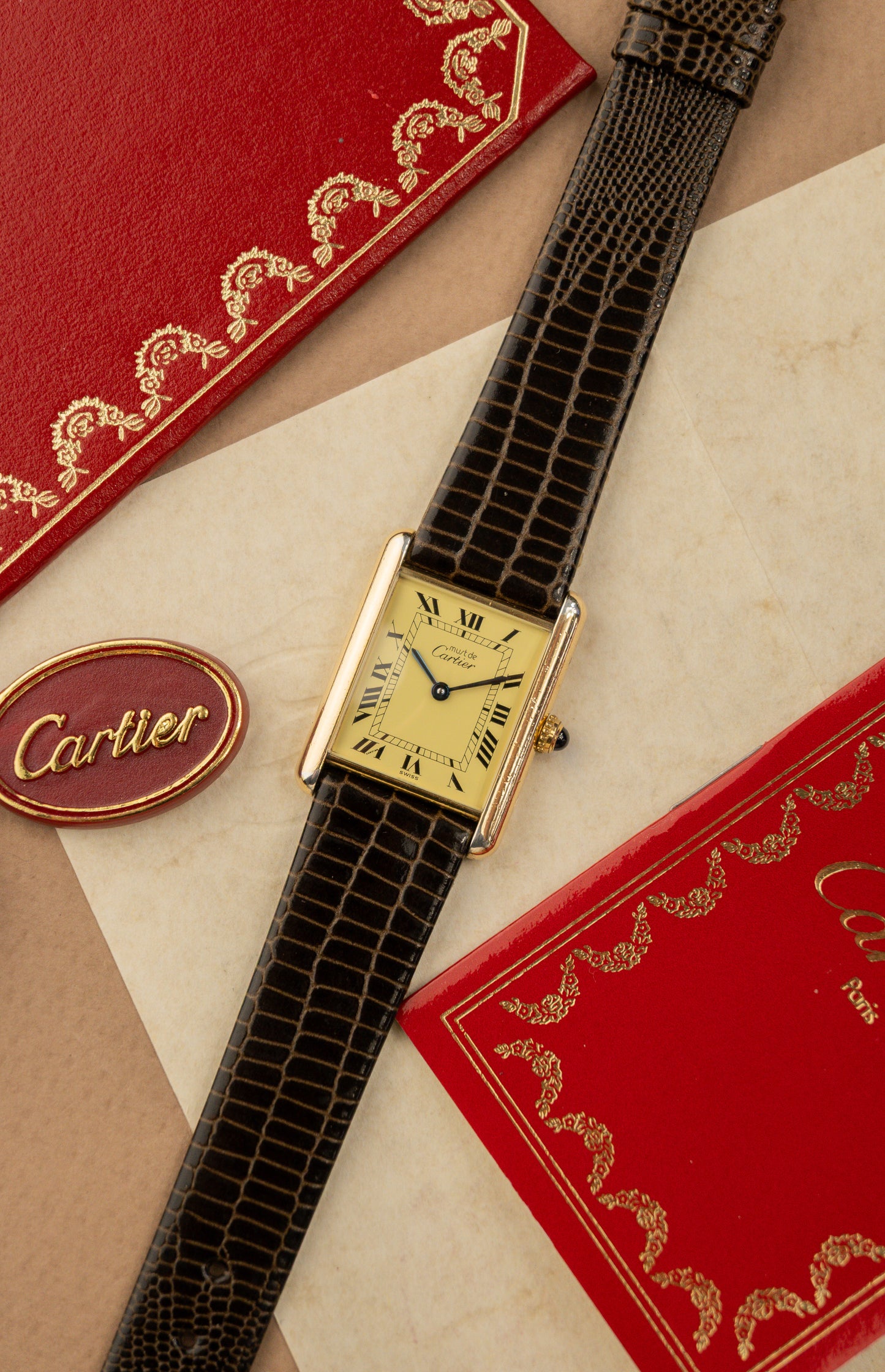 Cartier Tank Must Large 'Lemon'