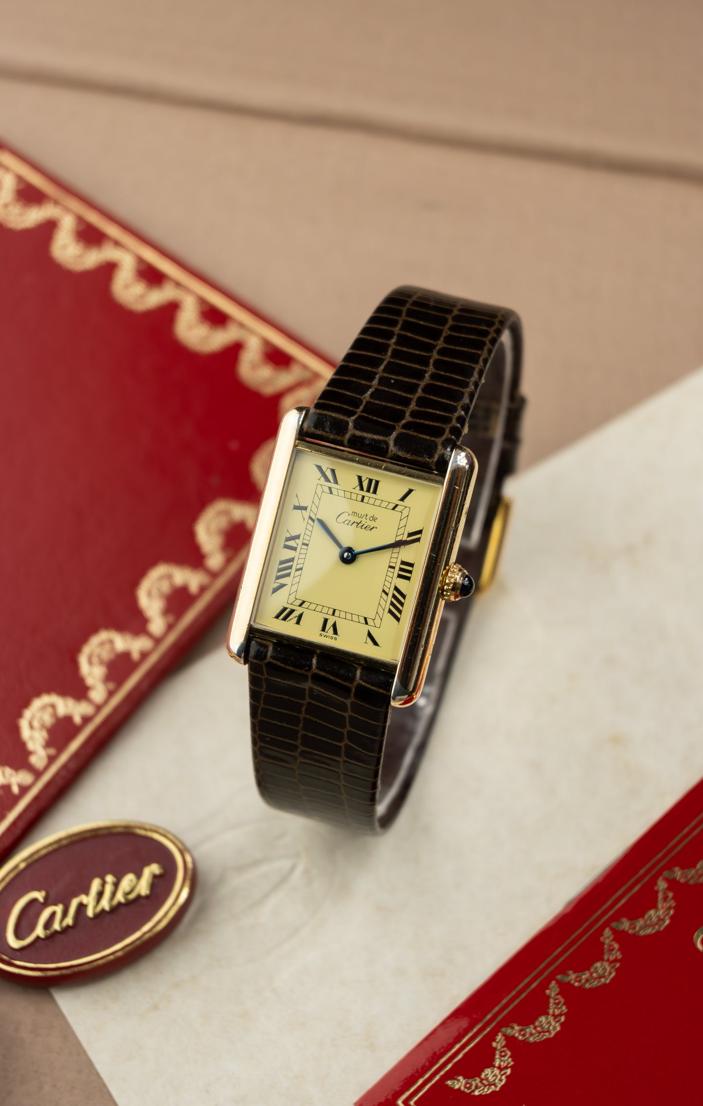 Cartier Tank Must Large 'Lemon'
