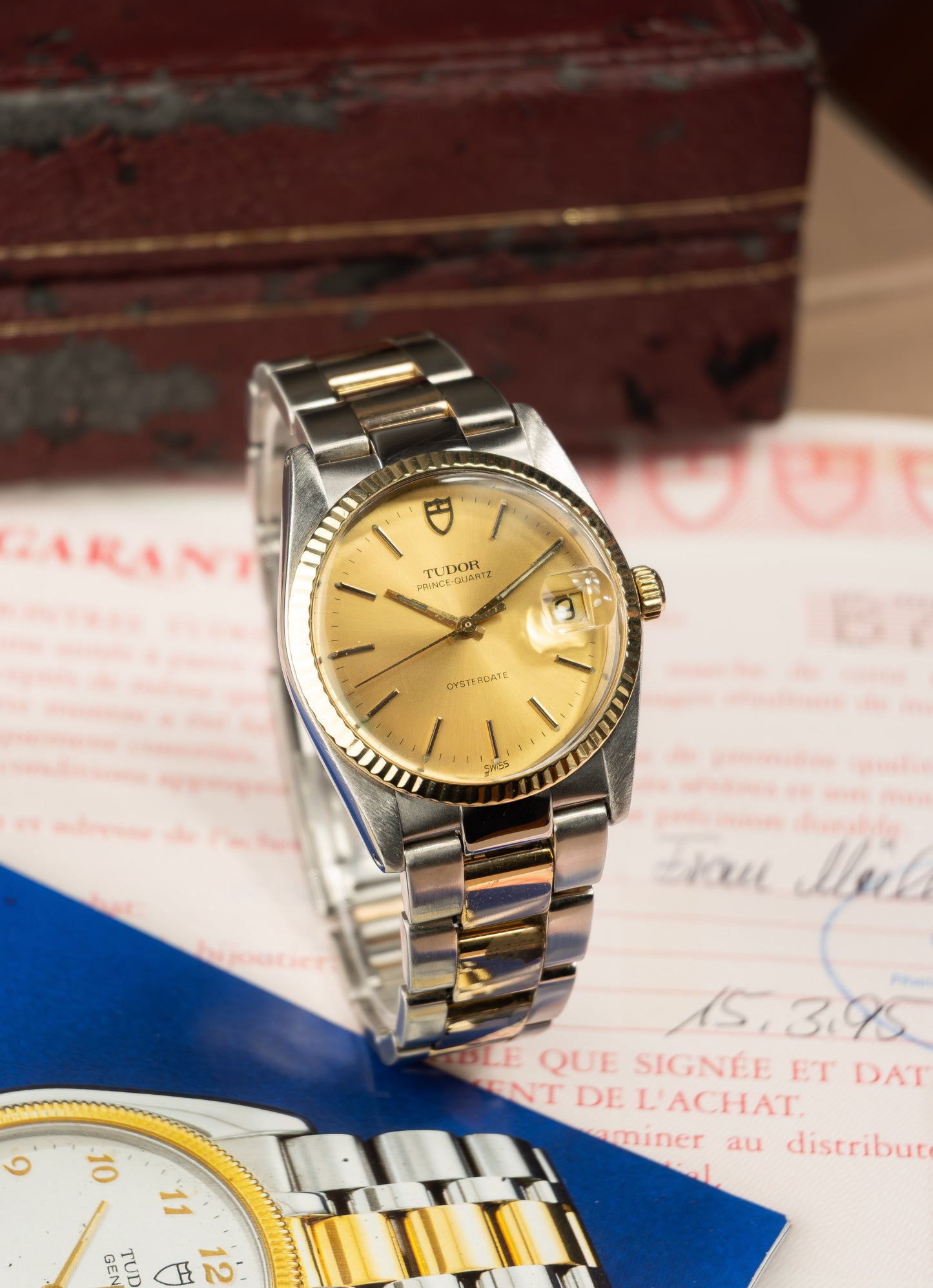 Tudor Prince-Quartz Oysterdate 34 'Full Set'