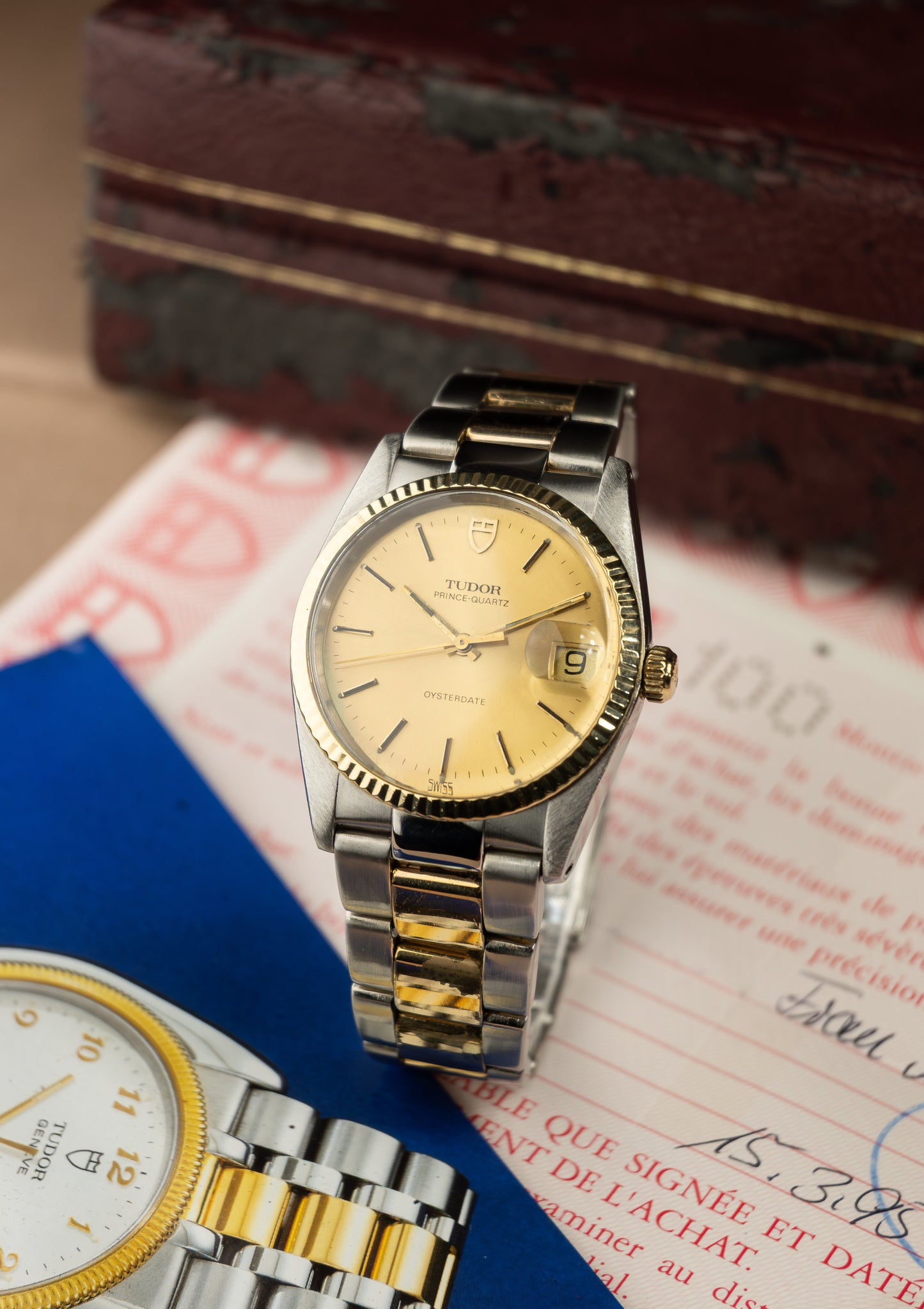 Tudor Prince-Quartz Oysterdate 34 'Full Set'