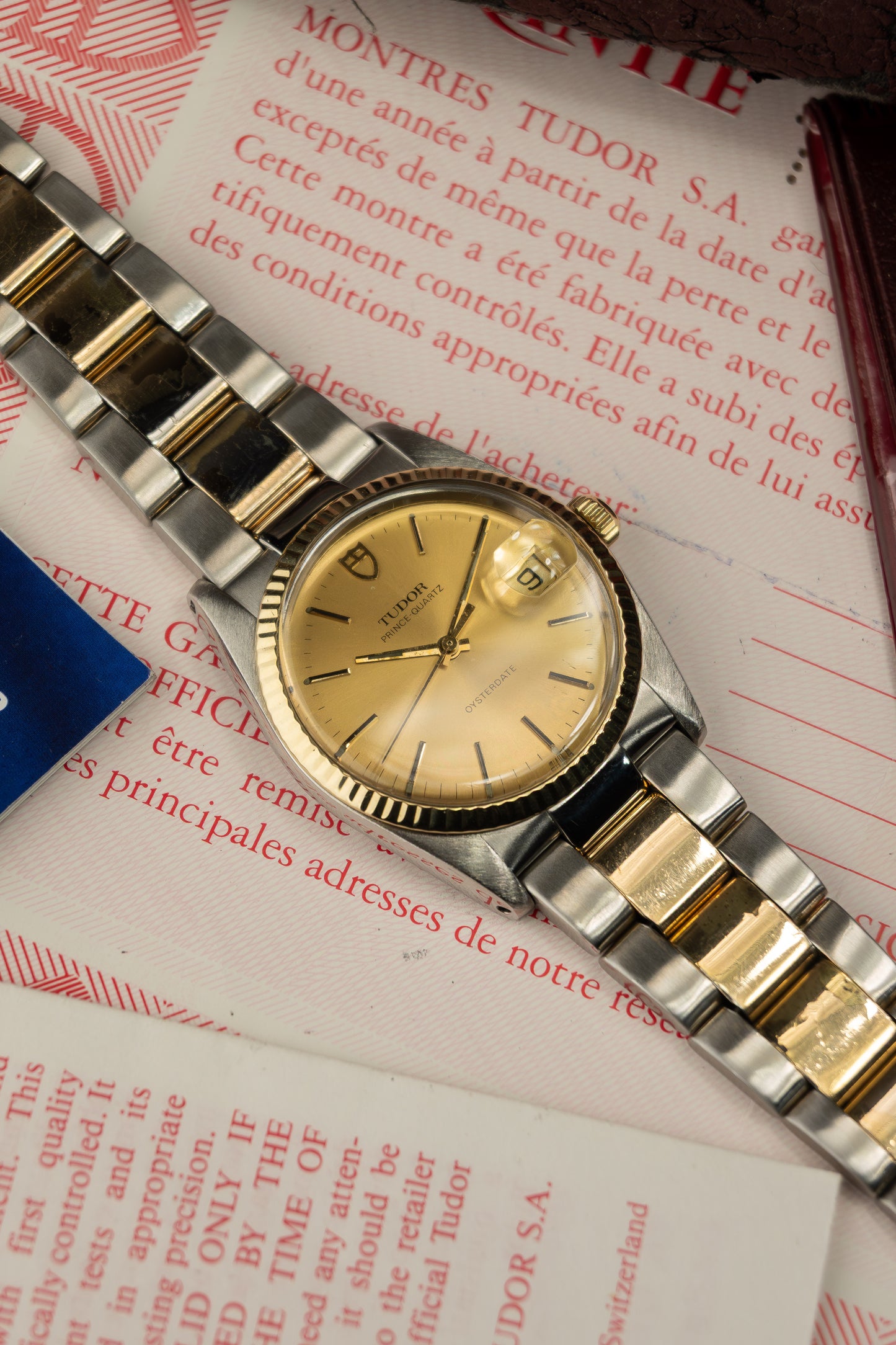 Tudor Prince-Quartz Oysterdate 34 'Full Set'