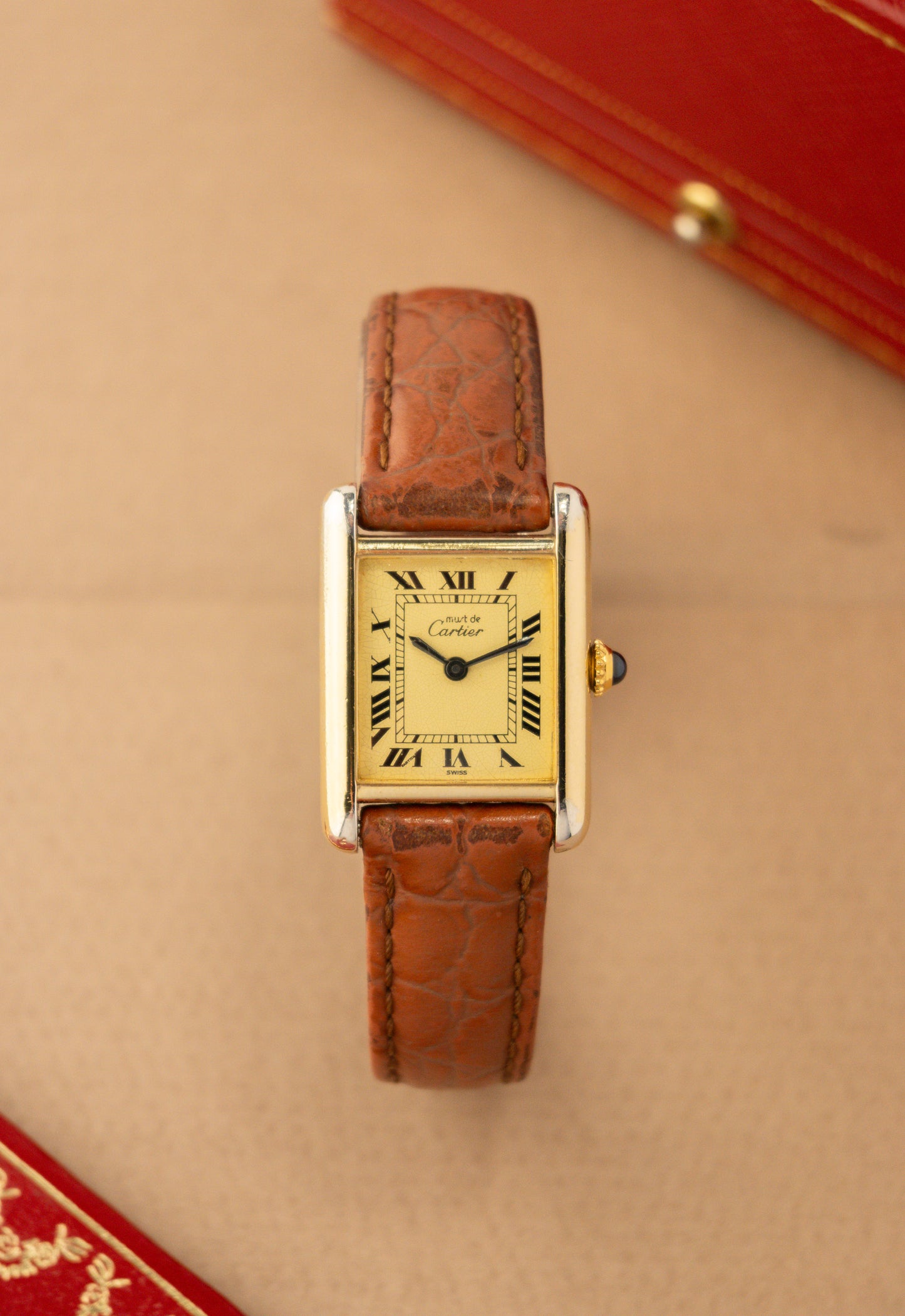 Cartier Tank | Must De Cartier | Small | 18K Gold Plated