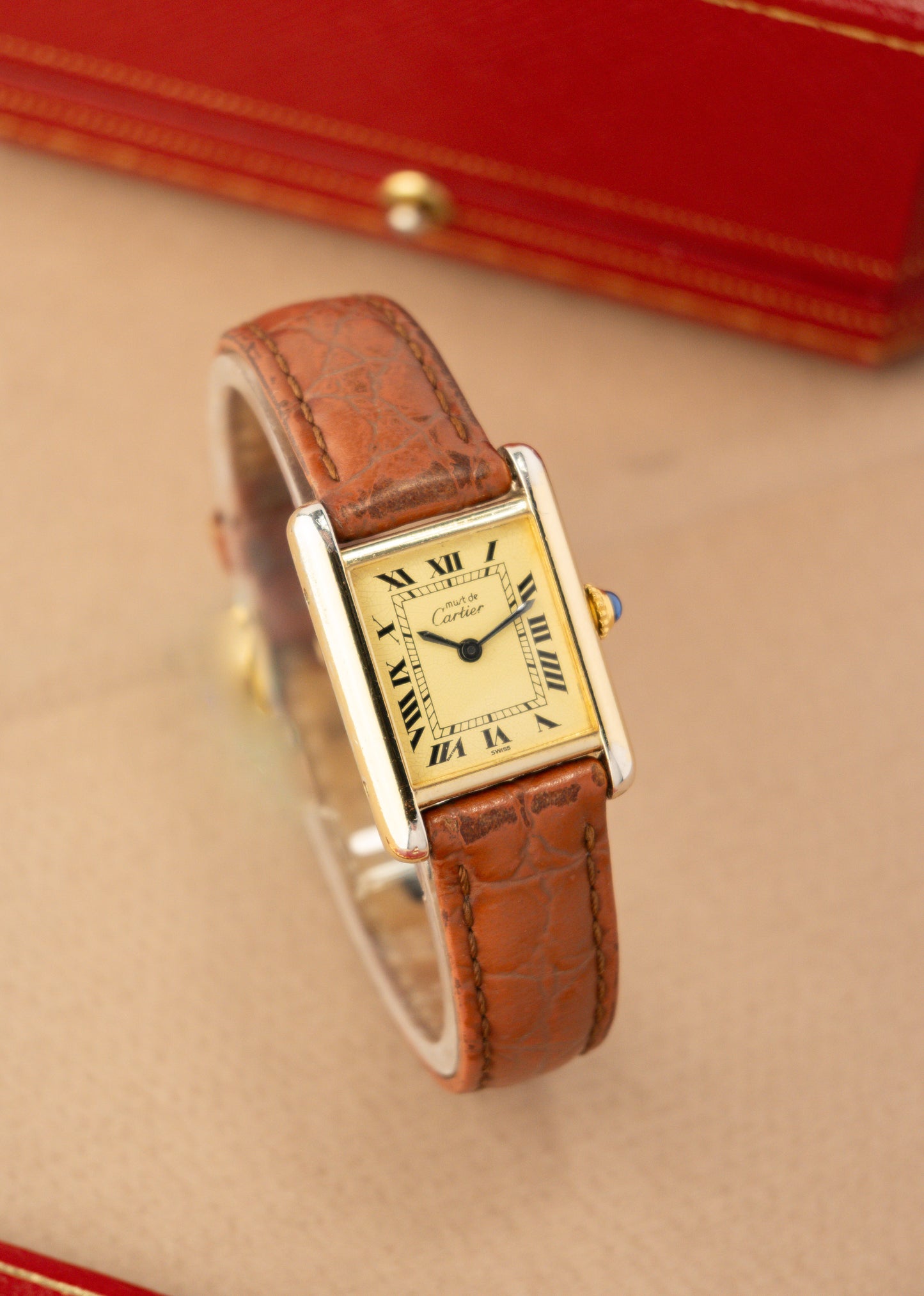Cartier Tank | Must De Cartier | Small | 18K Gold Plated
