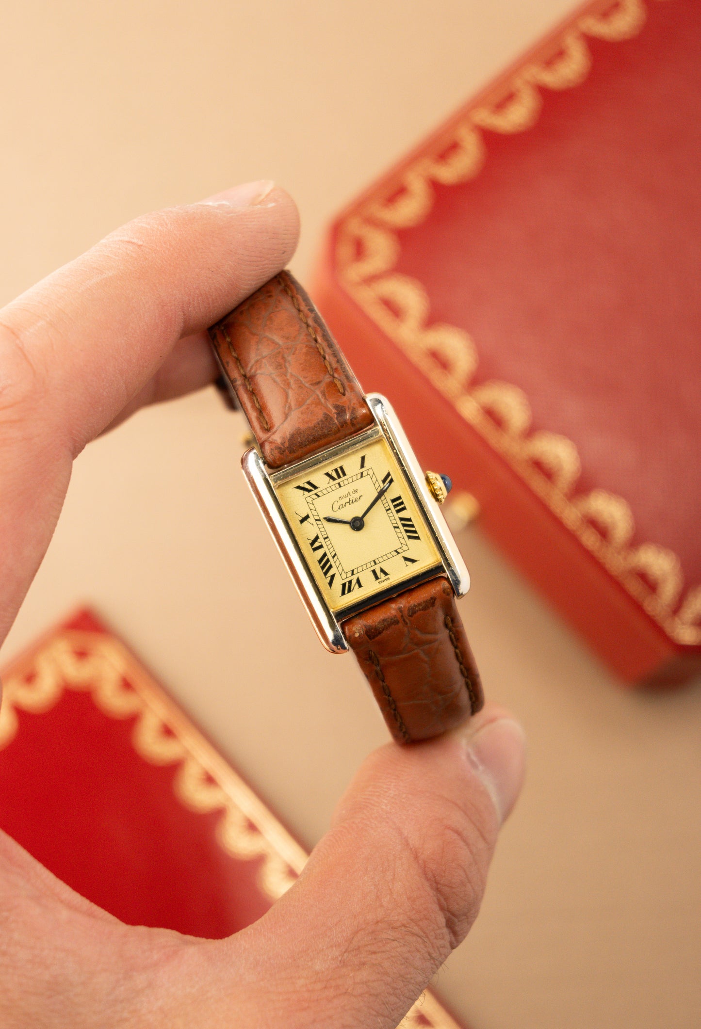 Cartier Tank | Must De Cartier | Small | 18K Gold Plated