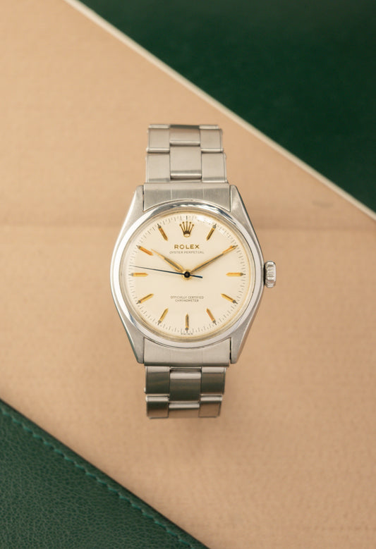 Rolex Big Semi Bubbleback Ref. 6084 | Non Screw Down Crown | Ovettone