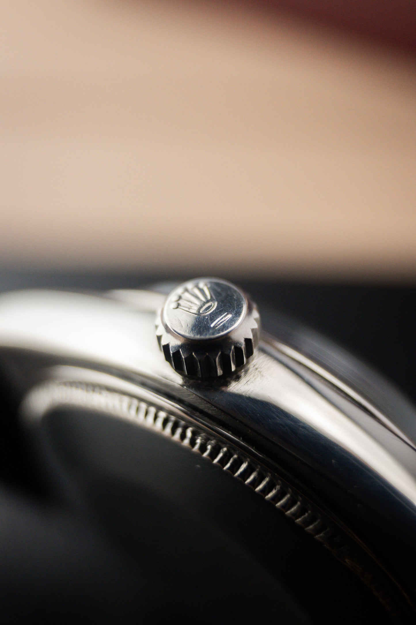 Rolex Oyster Perpetual 34 Ref. 1002 | Swiss Only Black Gloss Gilt Dial | Dauphine Hands | 1964