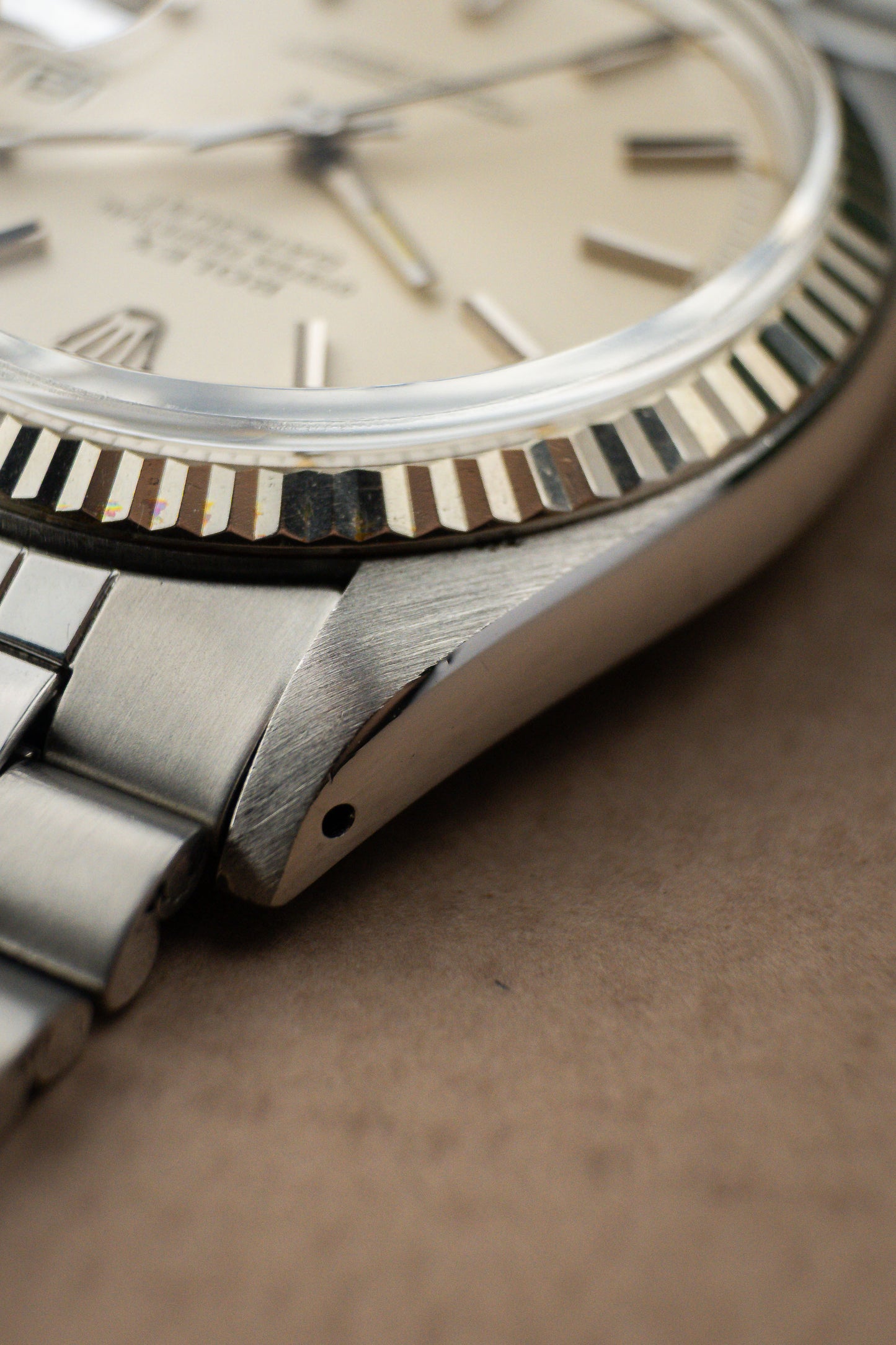Rolex Oyster Perpetual Datejust 36 Ref. 1601 | 18K Whitegold Fluted Bezel | Jubilee Bracelet | Sharp Condition