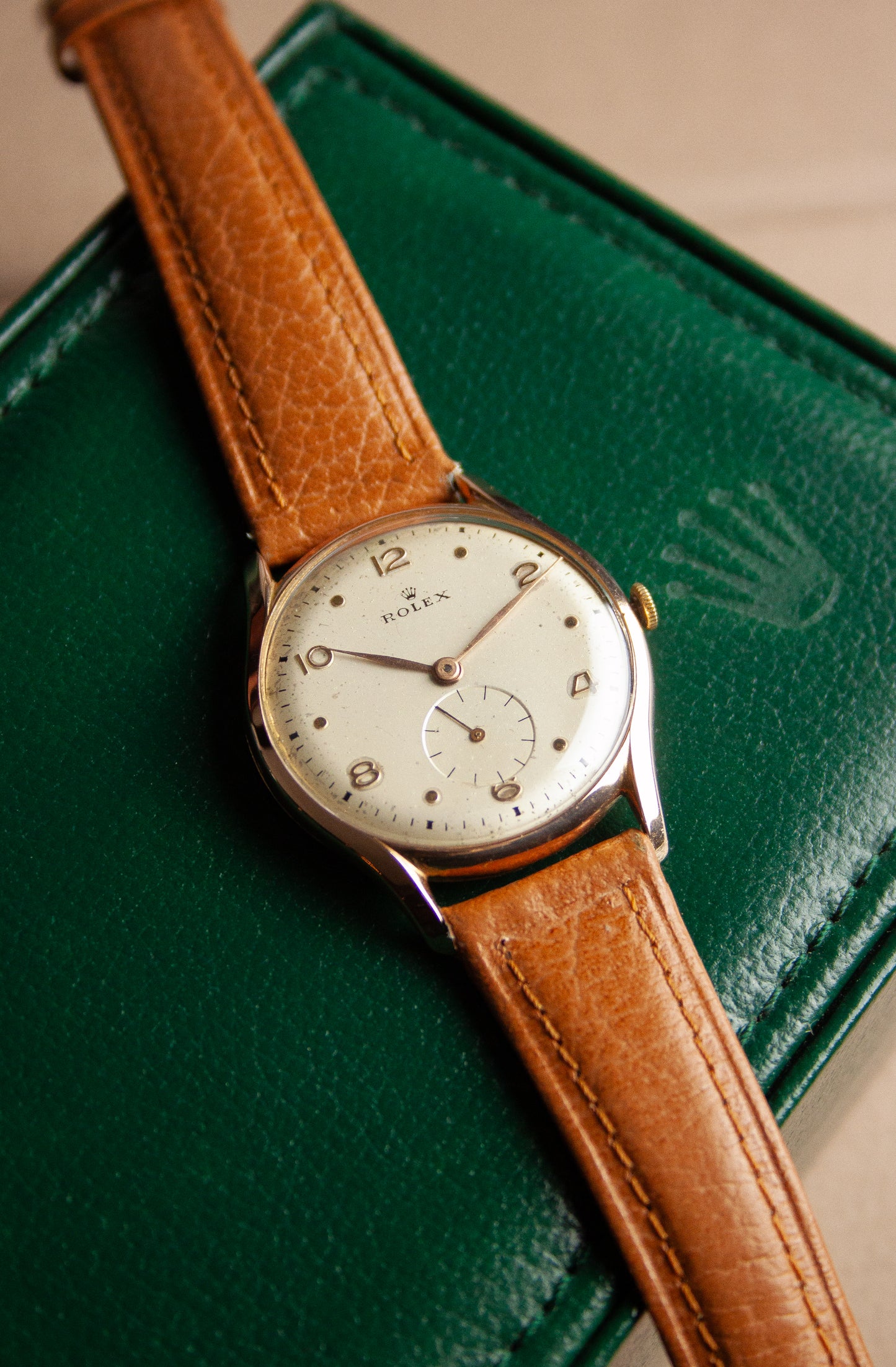 Rolex French 18K Rose gold 34