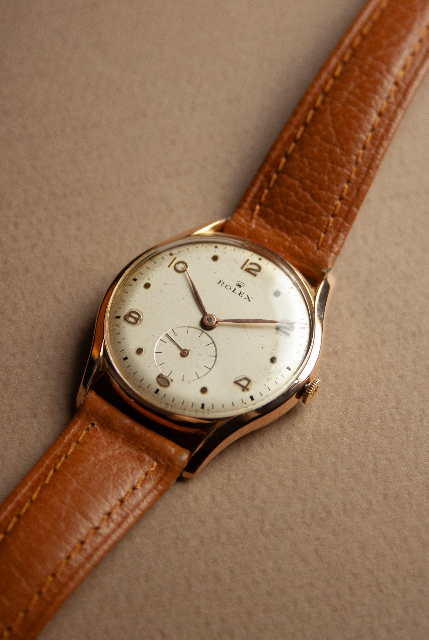 Rolex French 18K Rose gold 34