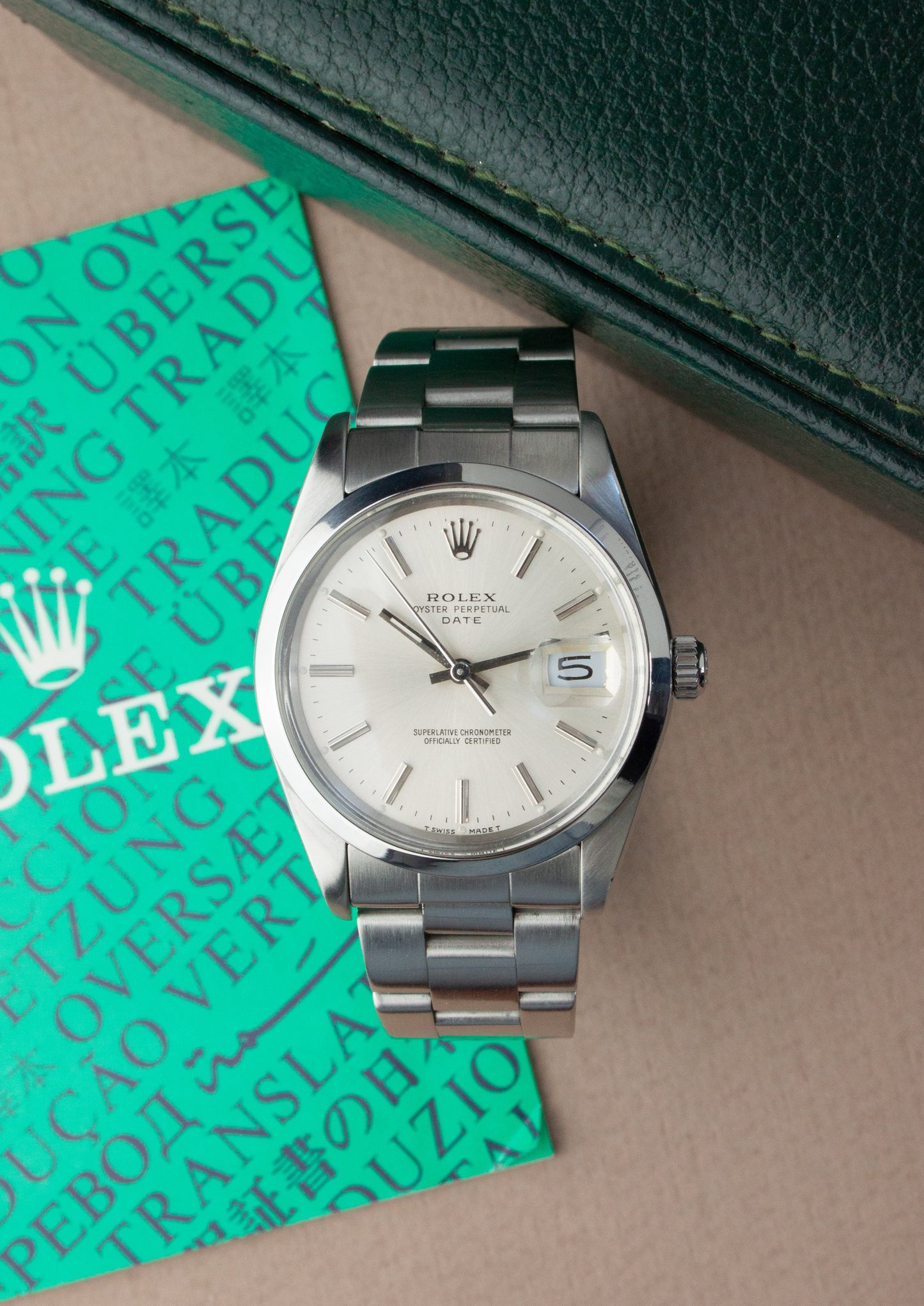 Rolex Oyster Perpetual Date 34 + Box & Booklet